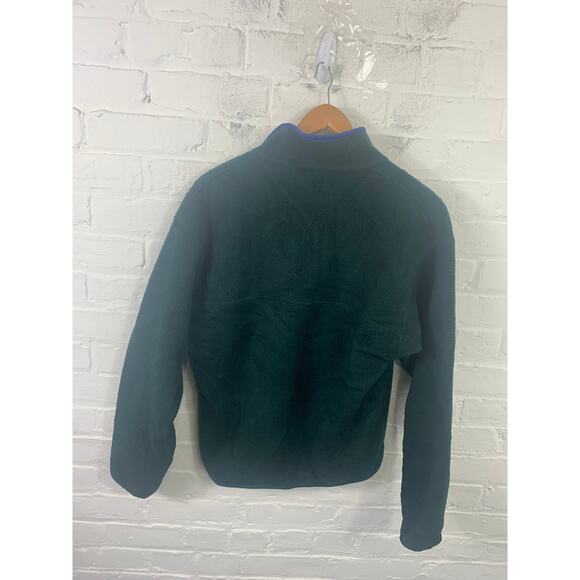 Patagonia Women's Synchilla Snap-T Fleece Pullover Sweater Green Size Small - Picture 2 of 6